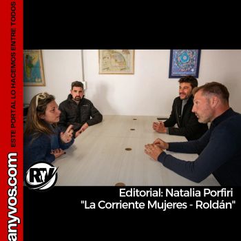 Editorial de Natalia Porfiri - La Corriente Mujeres - Roldán.